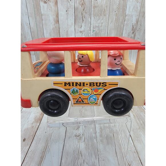 Fisher Price Little People Mini Bus & 5 Little People Vintage - Picture 4 of 7